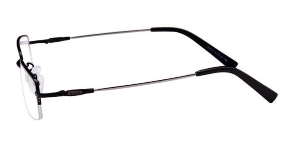 Avignon Black Rectangle Eyeglasses