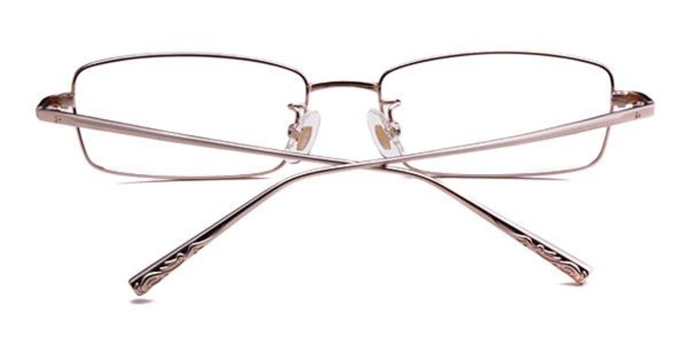 Ian Golden Rectangle Titanium Eyeglasses