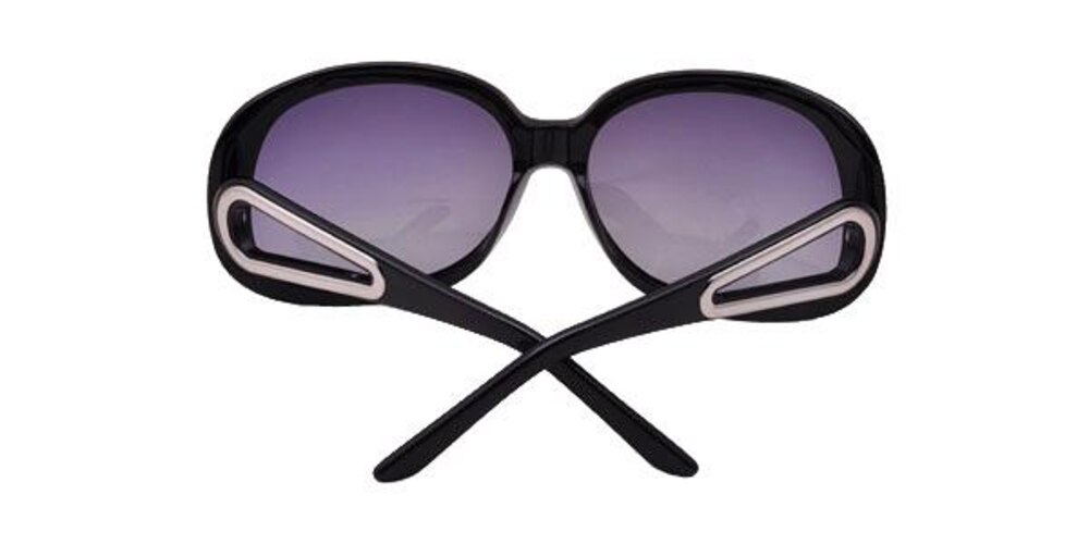Buchs Black Round Acetate Sunglasses