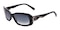 Courtney Black/White Oval Acetate Sunglasses