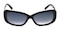 Courtney Black/White Oval Acetate Sunglasses