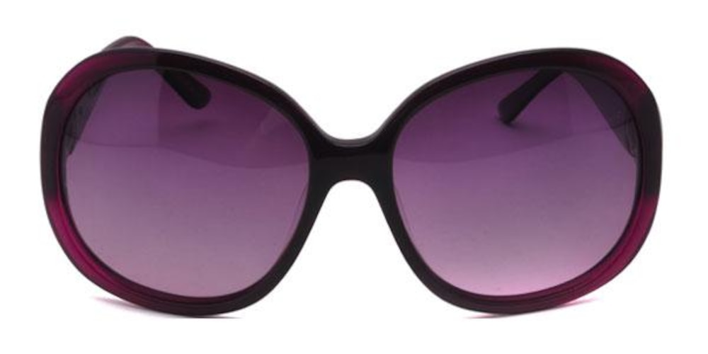 Entchev Purple Round Acetate Sunglasses