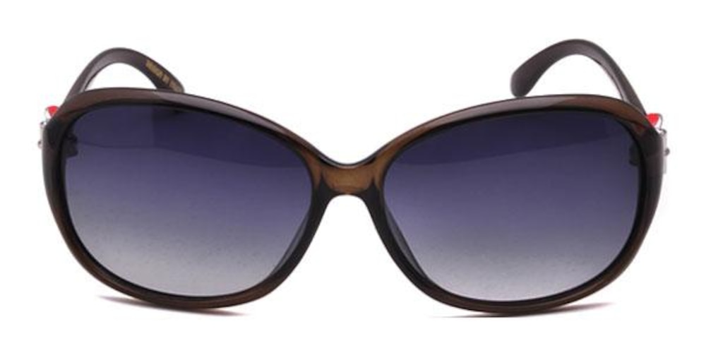 Lisa Black Round Plastic Sunglasses