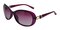Sweatt Purple Oval Plastic Sunglasses