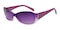 Greg Purple/Crystal Oval Acetate Sunglasses