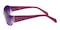Greg Purple/Crystal Oval Acetate Sunglasses
