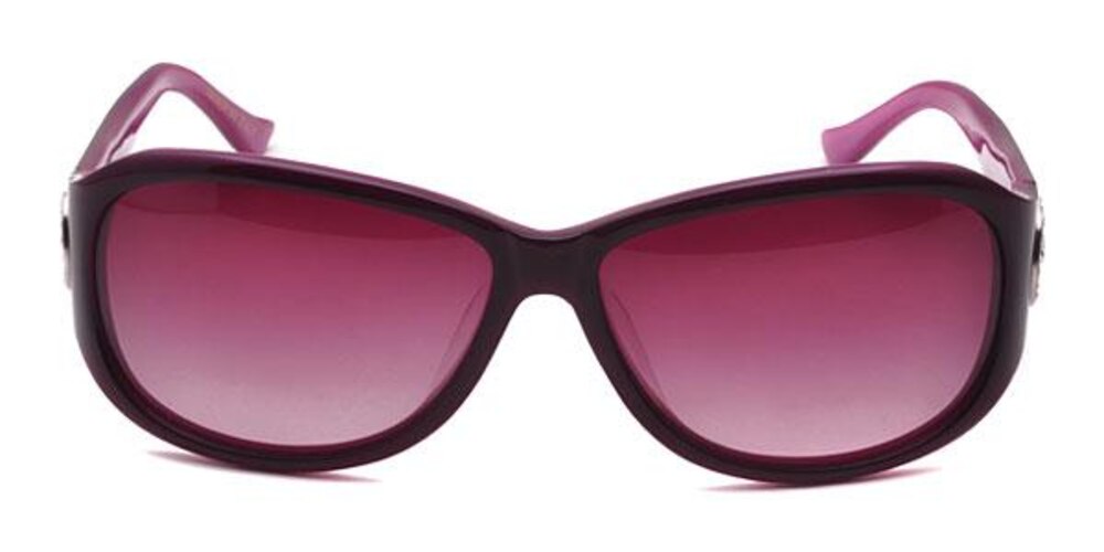 Keisha Purple Classic Wayframe Acetate Sunglasses