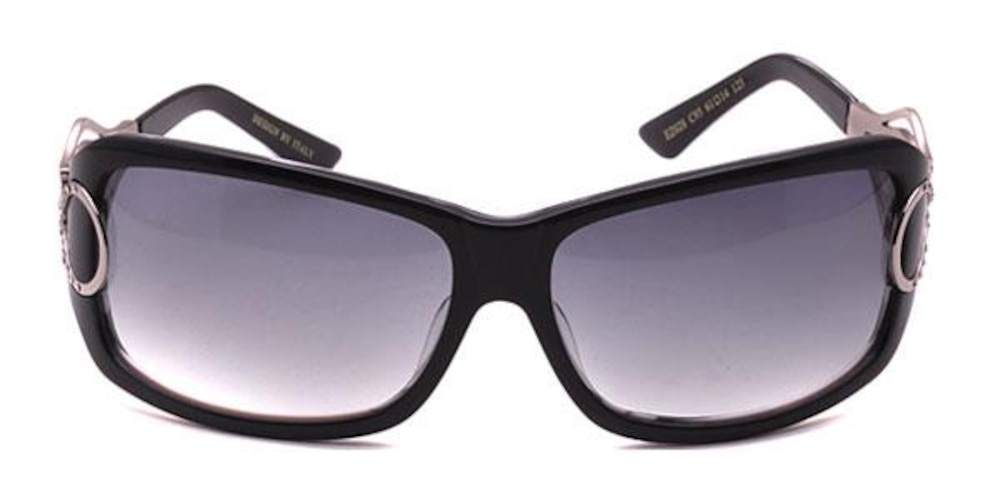 Satterfield Black/White Classic Wayframe Acetate Sunglasses