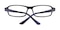 Yecenia Black/Pattern Rectangle Acetate Eyeglasses