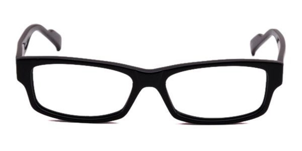 Gemini Black Rectangle Acetate Eyeglasses