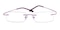 Montpellier Purple Rectangle Metal Eyeglasses