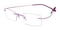 Darlene Purple Rectangle Metal Eyeglasses