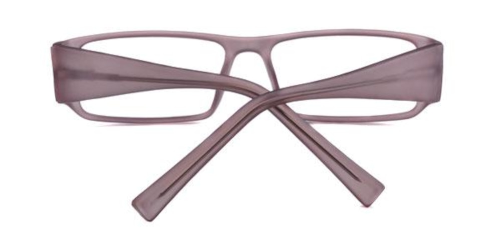 FP0369 Matte Gunmetal Rectangle Plastic Eyeglasses