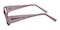FP0369 Matte Gunmetal Rectangle Plastic Eyeglasses