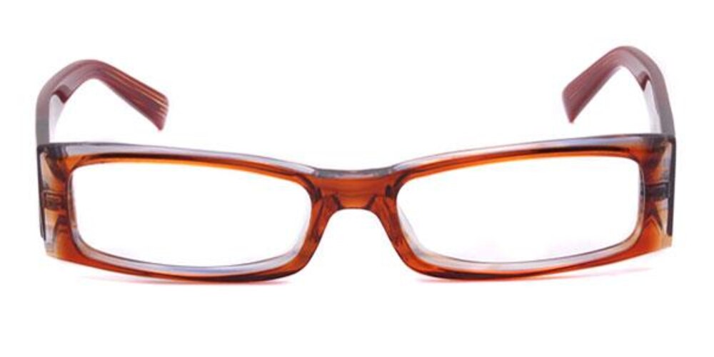 2092 Brown Rectangle Acetate Eyeglasses