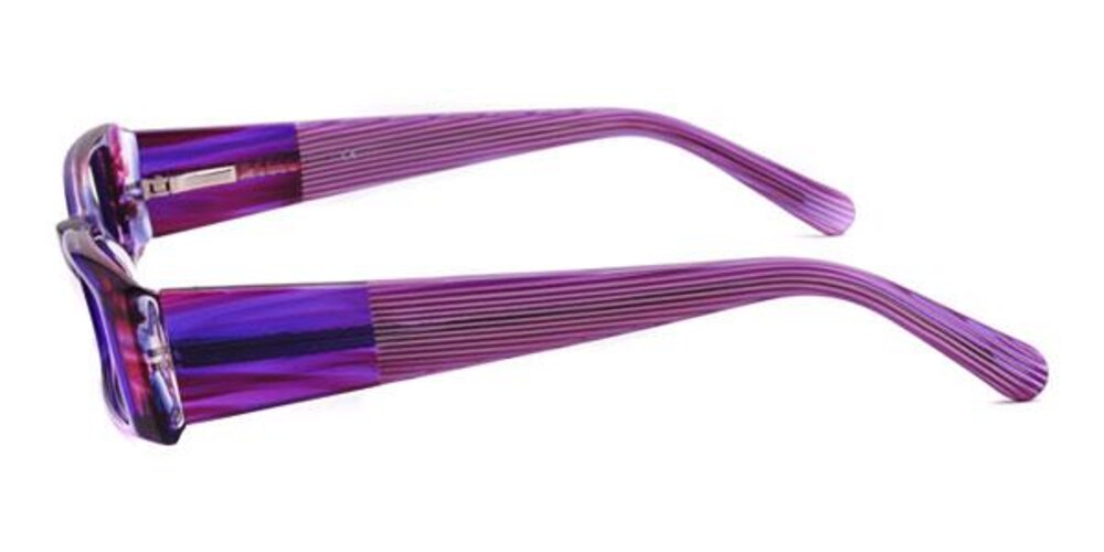 2092 Blue/Purple Rectangle Acetate Eyeglasses