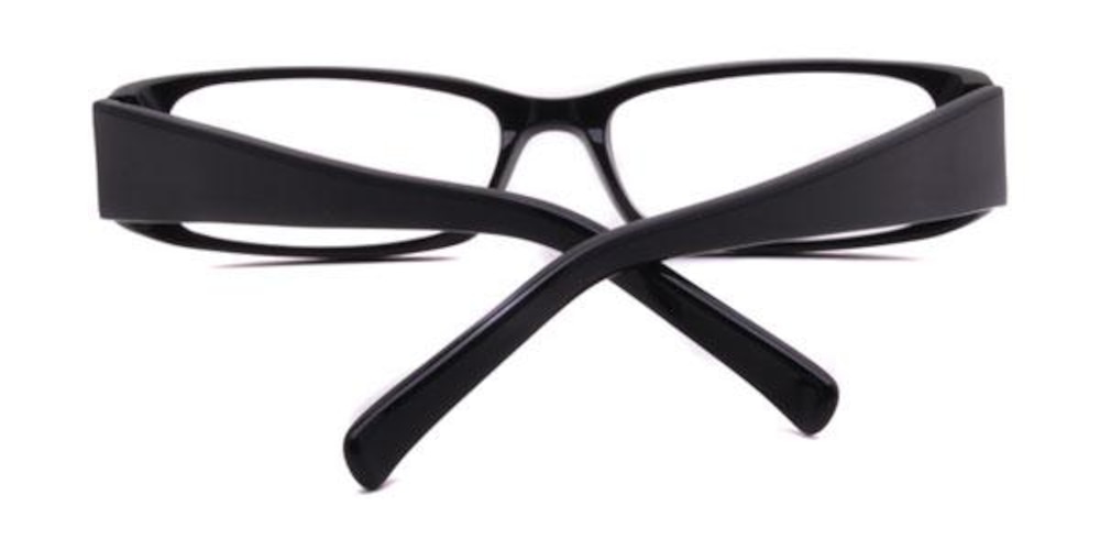 2067 Black Rectangle Acetate Eyeglasses