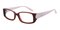 2034 Brown Rectangle Acetate Eyeglasses