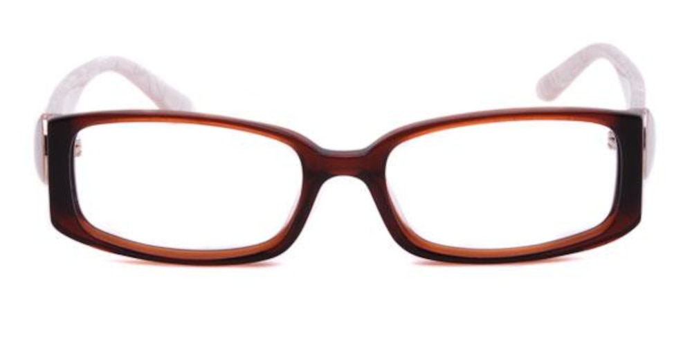 2034 Brown Rectangle Acetate Eyeglasses