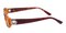4075 Brown Rectangle Acetate Eyeglasses