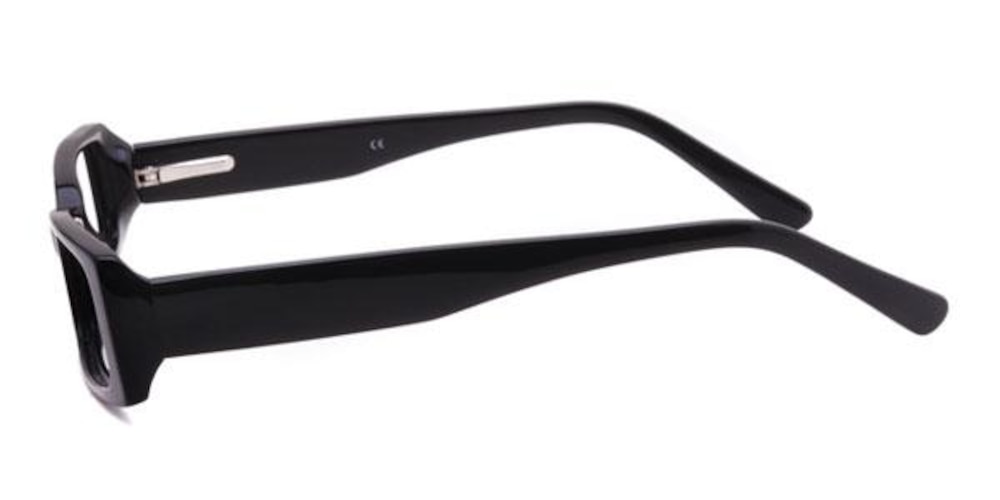 2063 Black Rectangle Acetate Eyeglasses