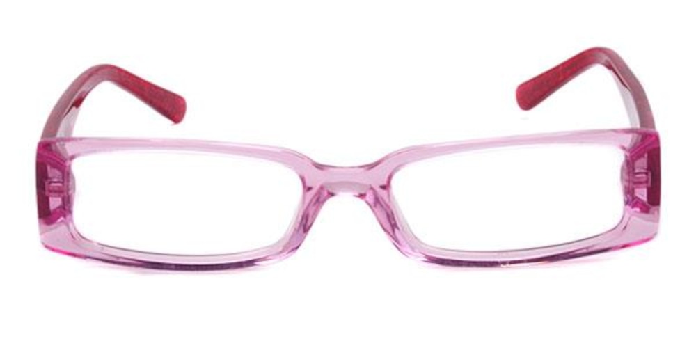 2063 Pink Rectangle Acetate Eyeglasses