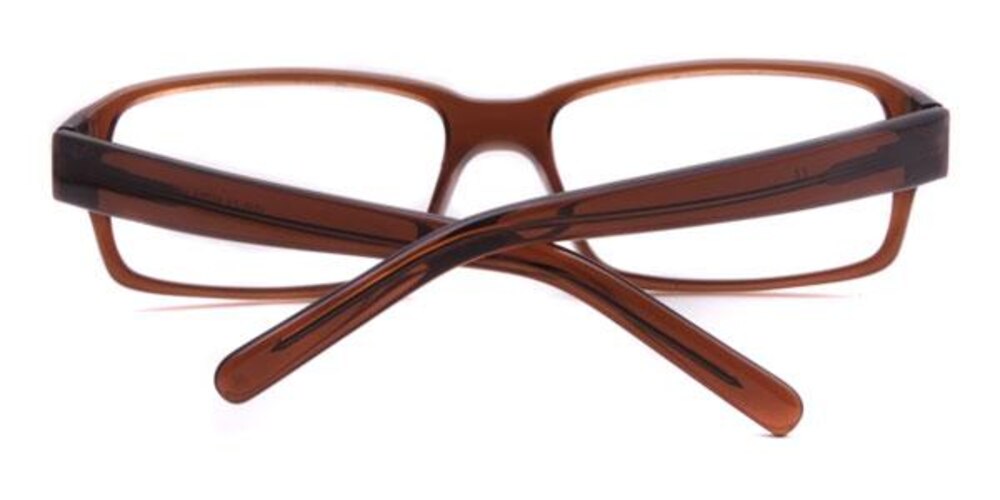 1035 Brown Rectangle Acetate Eyeglasses