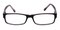 FP0374 Black Rectangle Plastic Eyeglasses