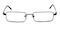 Zurich Black Rectangle Metal Eyeglasses
