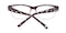 Abilene BROWN/Crystal Classic Wayframe Plastic Eyeglasses
