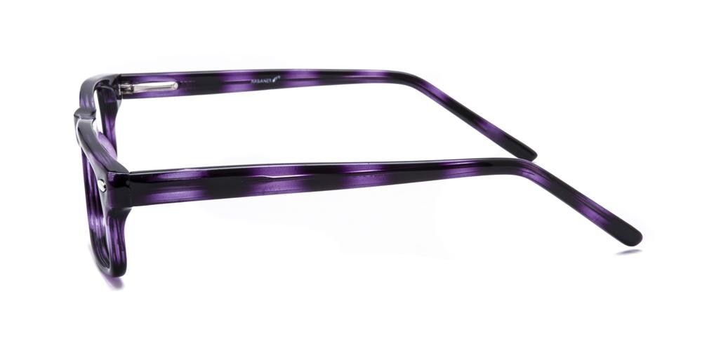 Lufkin BLACK/PURPLE Rectangle Plastic Eyeglasses
