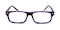Lufkin BLACK/PURPLE Rectangle Plastic Eyeglasses