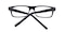 Lufkin BLACK/Crystal Rectangle Plastic Eyeglasses