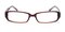 Erie Brown/Crystal Rectangle Plastic Eyeglasses