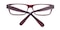 Richmond Burgundy Rectangle Plastic Eyeglasses