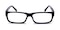 Richmond Black Rectangle Plastic Eyeglasses