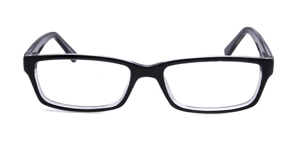Waco Rectangle Black Eyeglasses