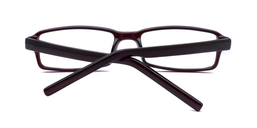 Staunton Burgundy Rectangle Plastic Eyeglasses