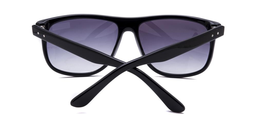 WallaWalla Black Classic Wayframe Acetate Sunglasses