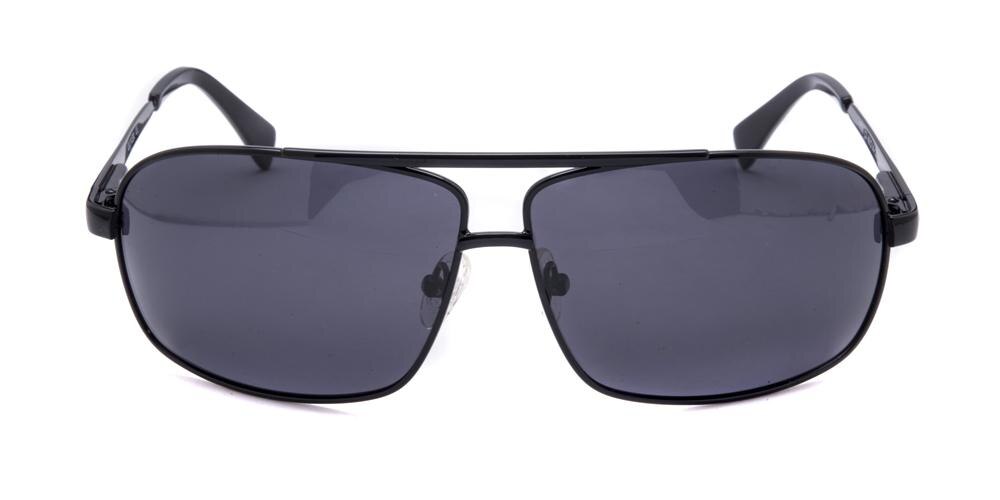 Edmonds Black Aviator Metal Sunglasses