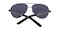 Kenosha Gunmetal Aviator Metal Sunglasses