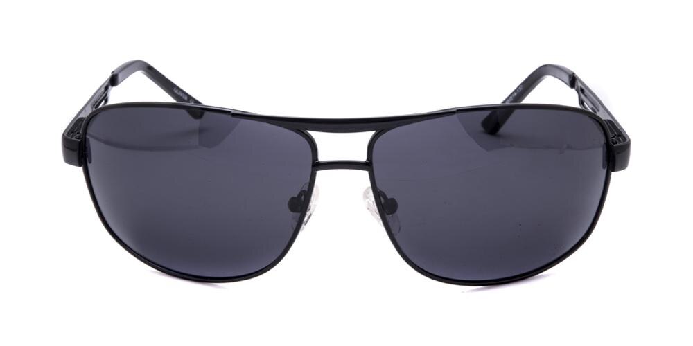 Madison Black Aviator Metal Sunglasses