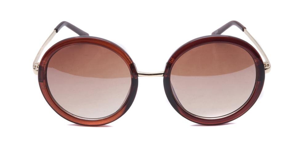 Renee Brown Round Plastic Sunglasses