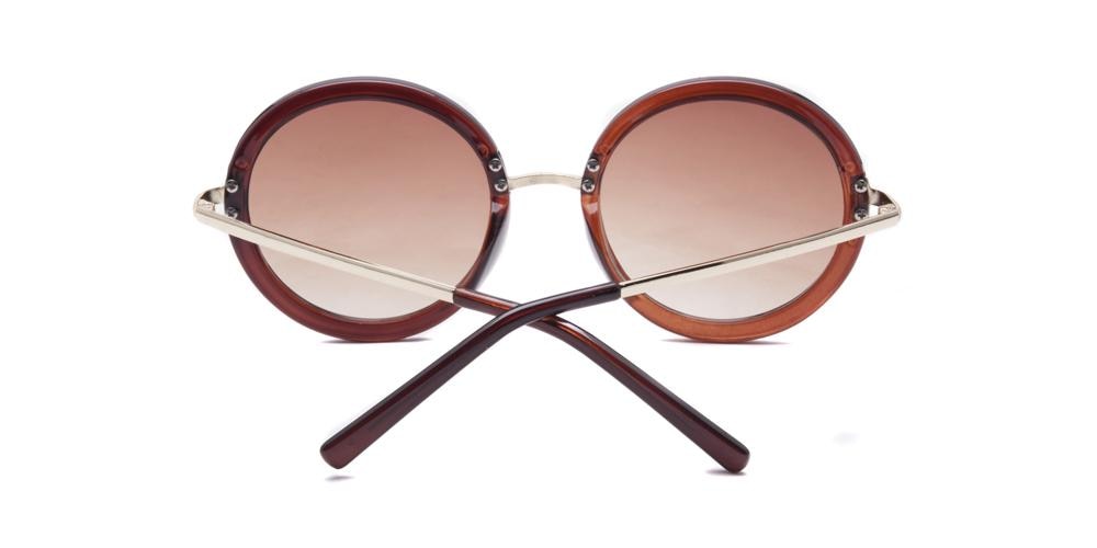 Renee Brown Round Plastic Sunglasses