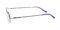 Lancaster Purple Rectangle Eyeglasses