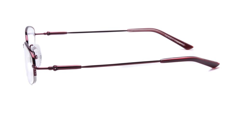 Kenora Burgundy Oval Eyeglasses
