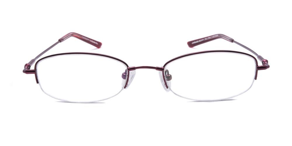 Kenora Oval - Burgundy Eyeglasses