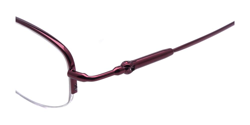 Kenora Burgundy Oval Eyeglasses