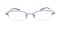 Kenora Purple Oval Eyeglasses