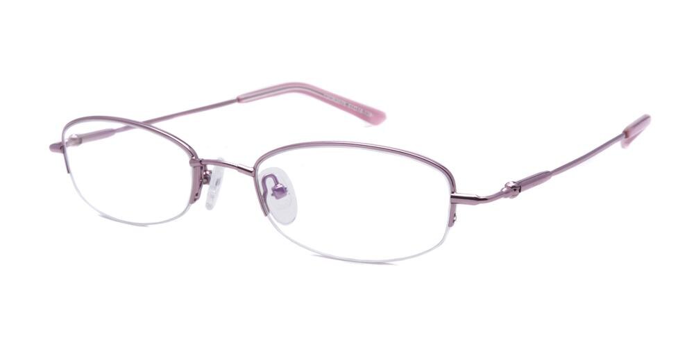 Kenora Pink Oval Eyeglasses